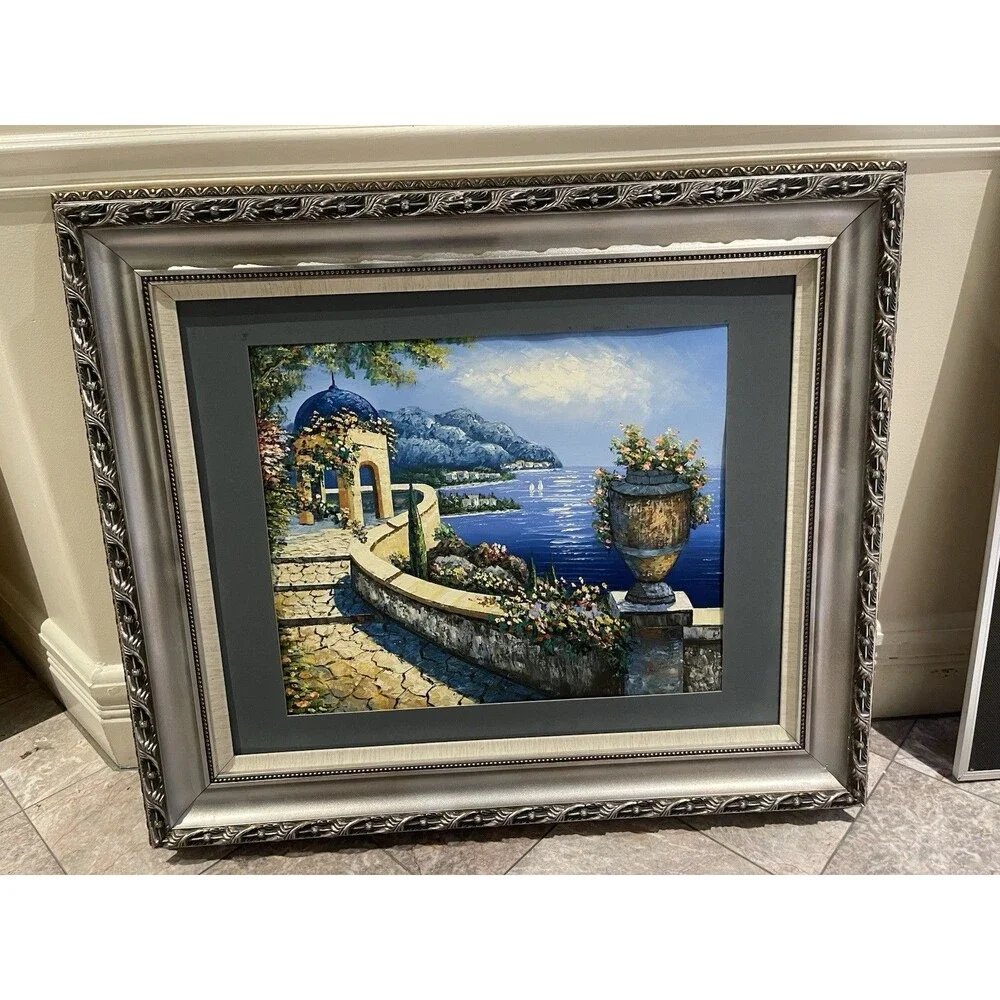Greece Oil Painting Wooden Picture Frame 30x40